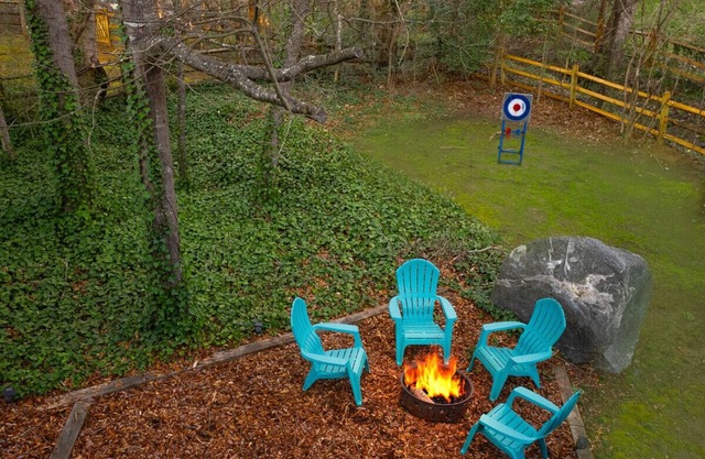 Chic Charlotte Gem Desired Location Fire Pit