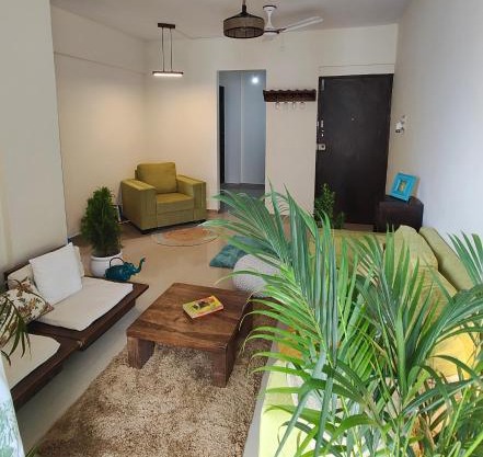 Classy bohemian Blue Door Home near Atal Setu Ulwe