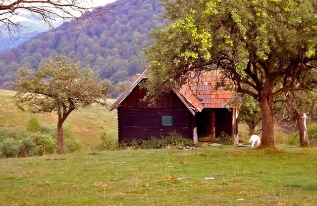 COZO FANTU mountain hut in the Transylvanian Carpathian Mountains Romania