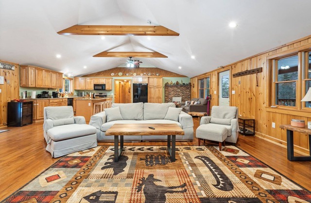 Cozy 3-bedroom cabin in charming Haverhill with Hot Tub, Play Area & Fire Pit