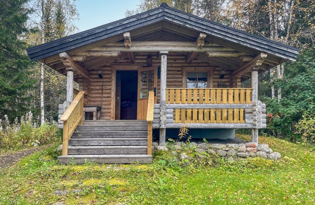 Cozy, small half-timbered house on a small hill overlooking Lake Gysen.
