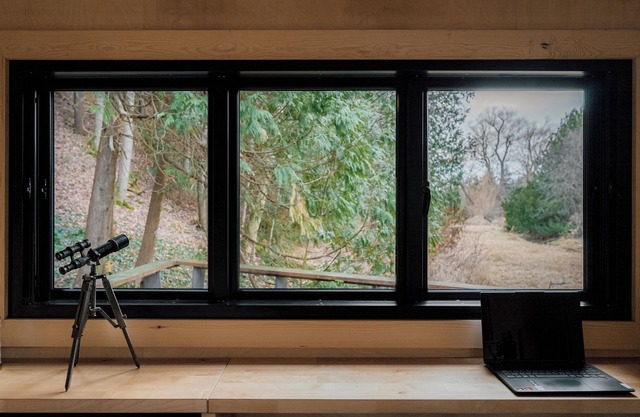 Cozy tiny house surrounded by a private forest near Toronto .