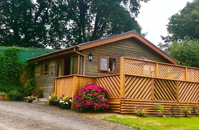 Delightful Log Cabin, ideal for visiting the Brecon Beacons and Gower peninsula