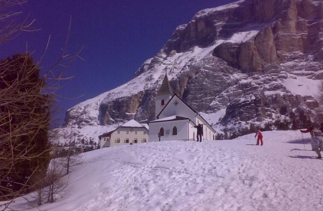 dolomites in summer and winter