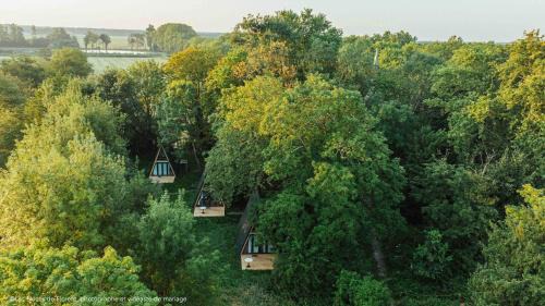 Ecolodges de rêve dans un château de conte de fées