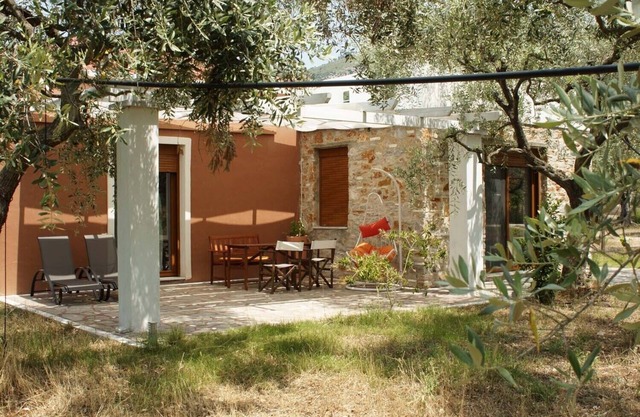 ELEA 2, NEW STONE HOUSES, IN AN OLIVE GROVE, QUIET PLACE, IN THASSOS