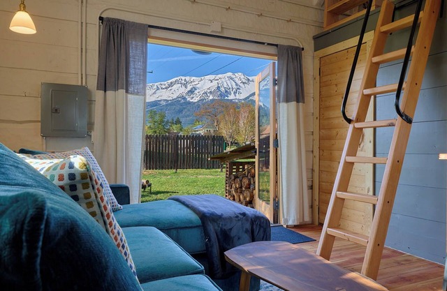EVERYTHING IS NEW! Adorable Tiny Log Cabin with Awesome Views, Walk Everywhere