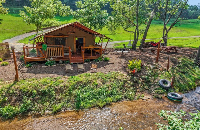 Experience nature, right by Hillsville, Va. a few ft from a stocked creek.