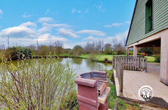 Family cottage with private pond and accessible features in Saint-Mars-sur-la-Futaie