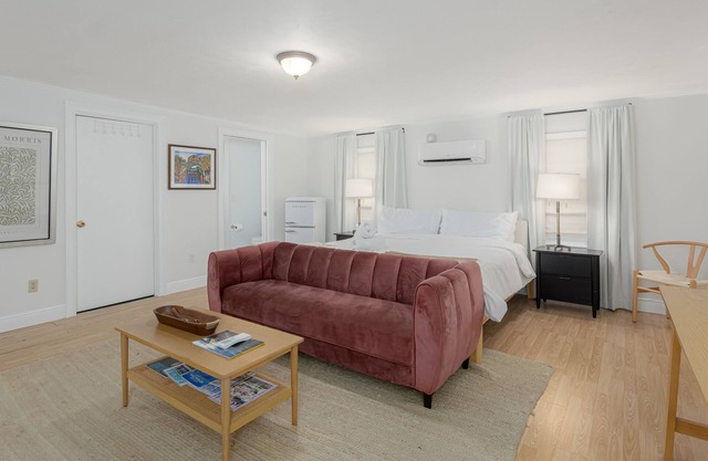 Fast WiFi, Central, King Bed, Pets OK, Fenced Yard, Smart TV, Small Kitchenette