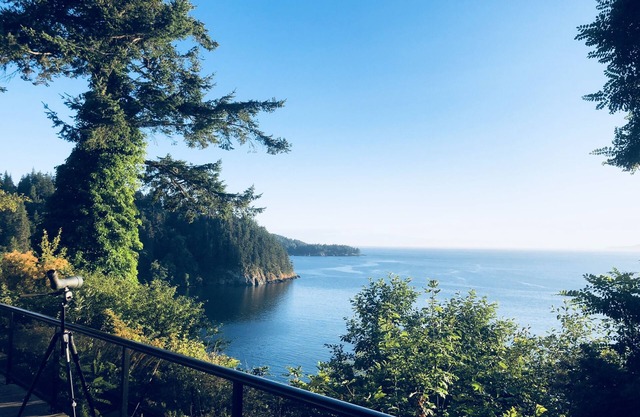 Fidalgo Island, waterfront home with ocean, islands & beautiful sunset views.