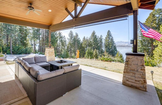 Fire Pit and Views Serene Lake Almanor Retreat