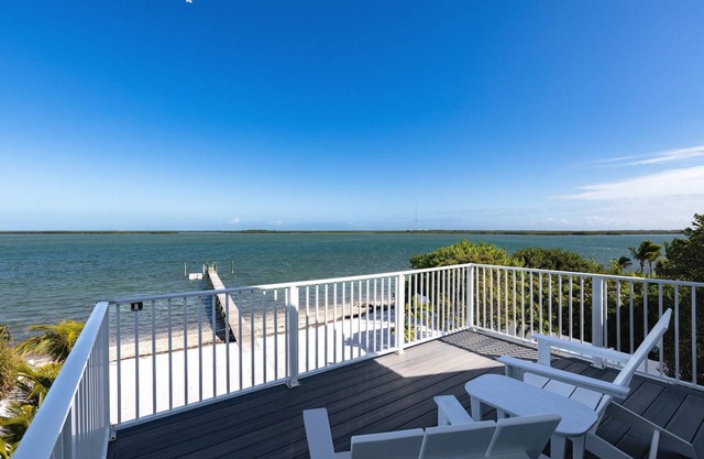 Frank & Norma's Oasis: Stunning 3BR Open Water Home on Sugarloaf, Pool, Beach, Dock & Dog Friendly