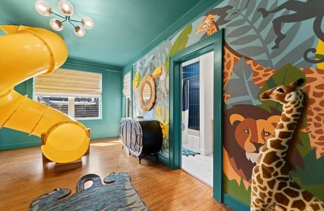 Game Room, Firepit, Indoor Slide, Candy Room, Fun and Whimsical, Family Friendly