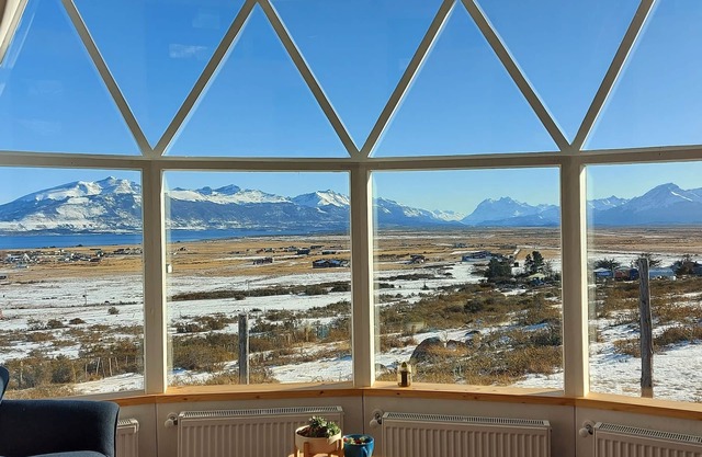 Geodesic Dome with Stunning Glacier and Fjord views