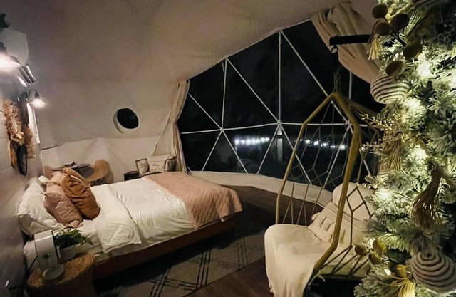 Glamping Dome with Hot Tub in Shawnee Forest
