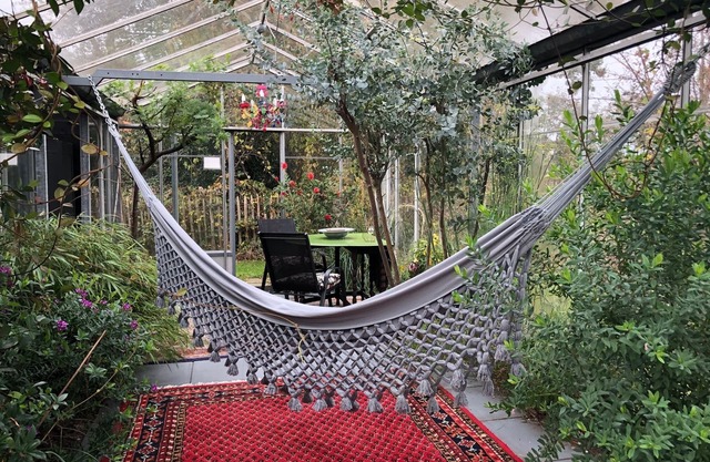 Greenhouse on 3000m2 private nature area nearby the dunes 3km from the sea