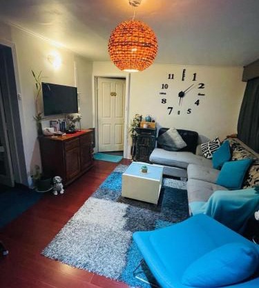 Guest room with private bathroom and living space