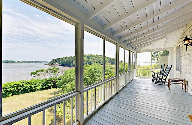 Idyllic Summer Home with Ocean Views and a Private Beach on a Tidal Bay