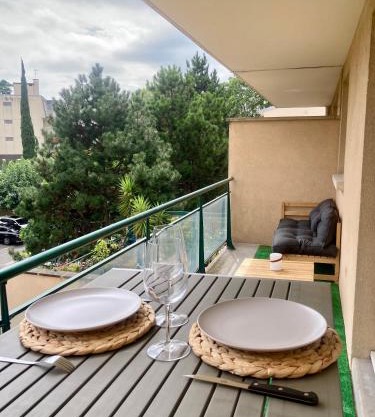 Joli studio avec grande terrasse et parking