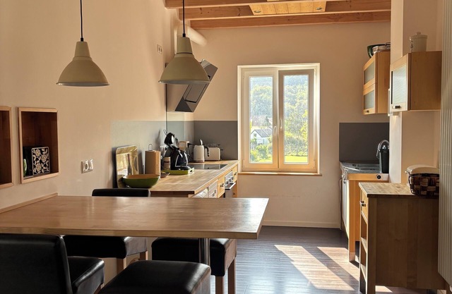 Kräuterberg vacation apartment, modern attic apartment with vineyard view in the Ahr valley