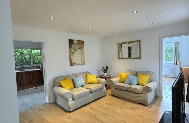 Large beautiful bungalow nested in 1/2 acre of mature gardens near Durham city