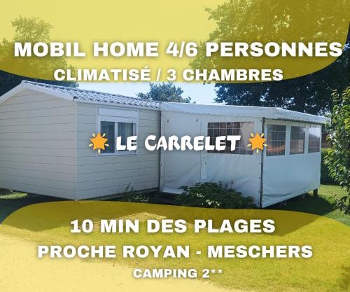 LE CARRELET Mobil home climatisé INSOLITE & COSY 4 à 6 Personnes