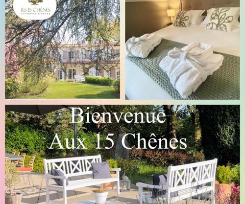 LES 15 CHENES Chambres d hôtes, parc arboré de 5000 m2 à 20KM du PUYDUFOU Une suite familiale et 3 chambres doubles