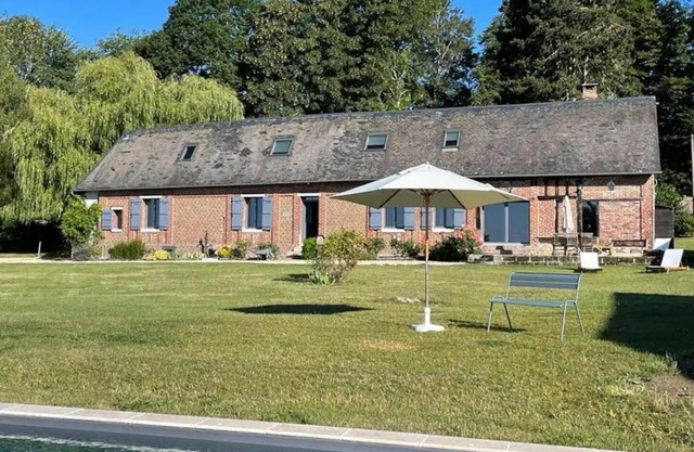 Longère Normande Avec Piscine Chauffée