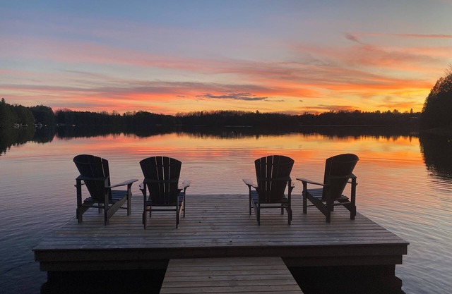 Luxurious lakeside new build nestled in the tree's. Only 1.5 hours from Toronto!