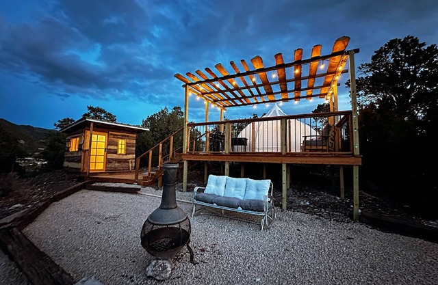 Luxury Glamping in High Rolls Mountain Park, NM Stunning Views & Modern Comforts