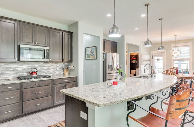 Media Room & Yard: Modern Moncks Corner Home