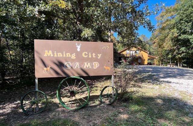 Mining City Camp is secluded in the Kentucky woods.