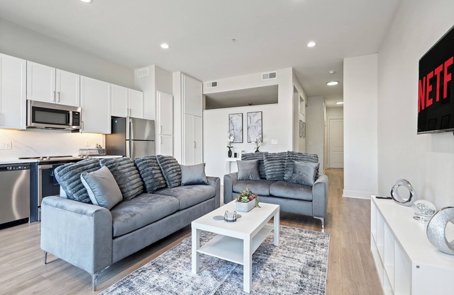 Modern loft city view