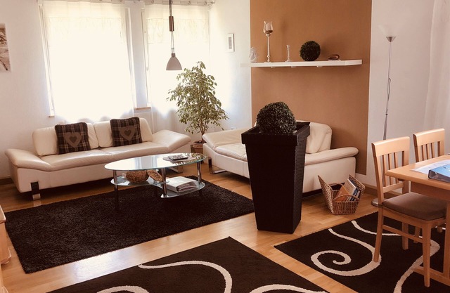 Modern, sunny 4* apartment with south-facing terrace in the Fichtelgebirge