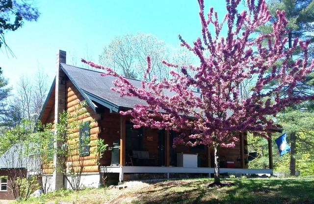 MOOSE LODGE Beautiful log cabin near Ossipee Lake
