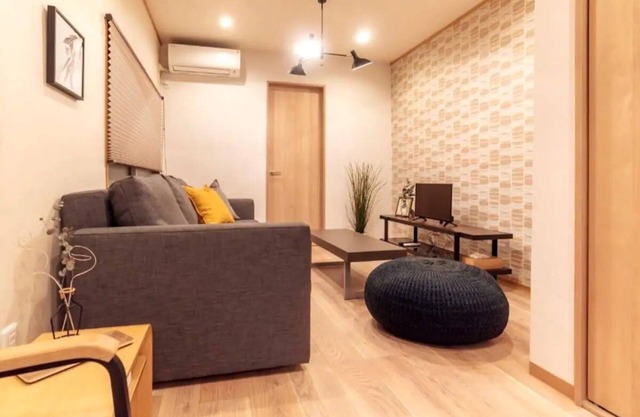 Near Harukas JR Teradacho Station 2 Twin beds&1 Sofa bed Flexible check-in times