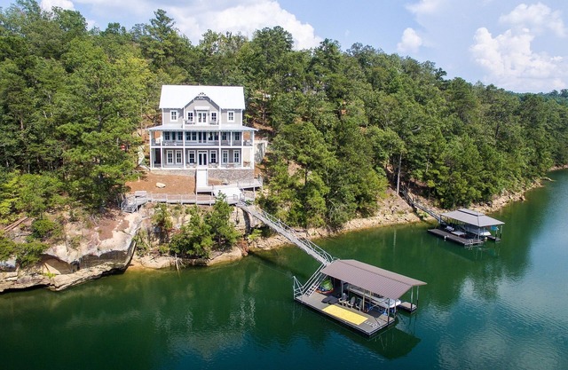 New Craftsman Lakefront Home On Smith Lake
