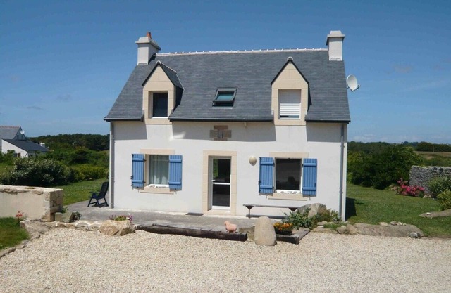 Newly built small house next to the sea and the beach