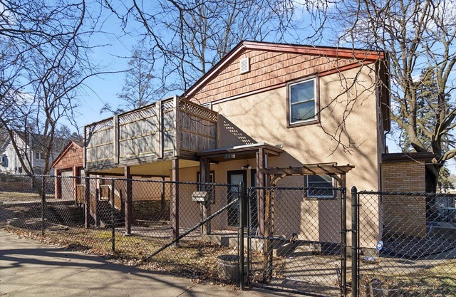 Newly furnished home with spacious outdoor deck