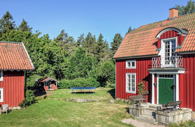 Nice home in Gusum with lake view