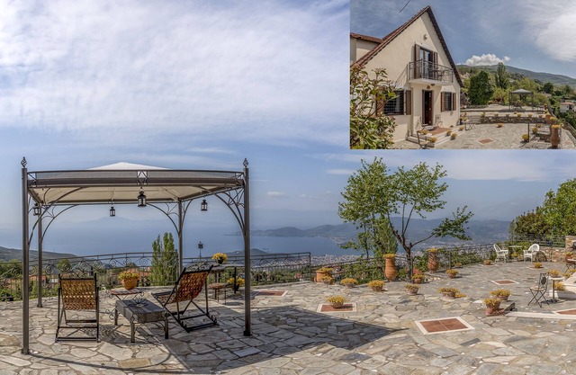 Orfeas Portaria/magic View,Garden 1000m2,Jacuzzi