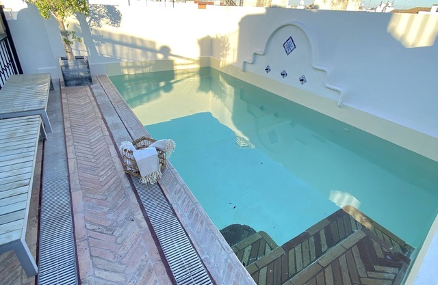 Palace in the center of the town with pool
