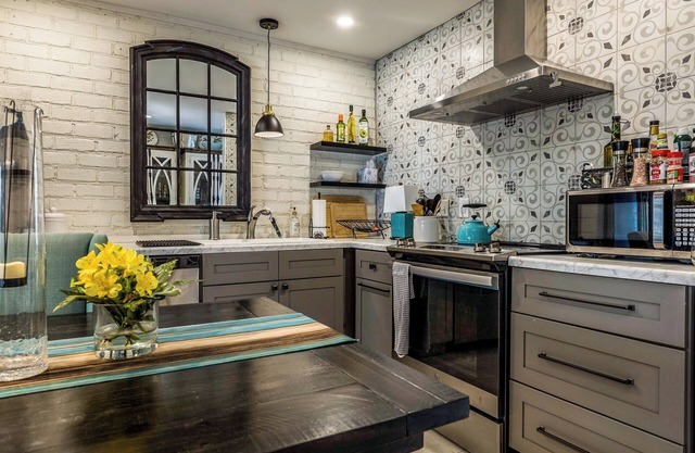 PERFECT LOCATION, 2 bedroom two bath furnished unit. Where history meets charm.