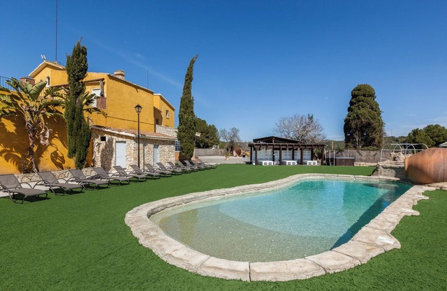 Pet-Friendly Villa Masía Can Trabal with Mountain View, Pool, Jacuzzi, Wi-Fi, A/C, Terrace & Garden