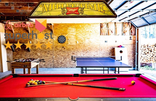 Pool Table ~ PingPong ~ Foosball ~ Fun for the Fam