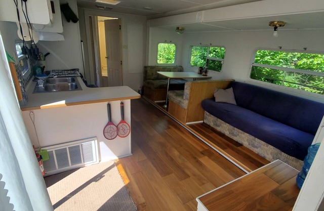 Riverfront Caravan seconds from Bonnechere Provincial Park