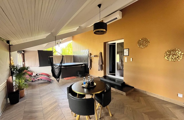 Room with private spa and cinema room