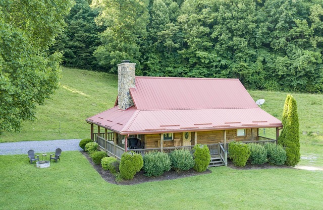 Rustic Cabin with a View on a Hundred Acre Farm