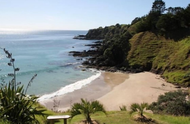 Sandy beach Mahinepua